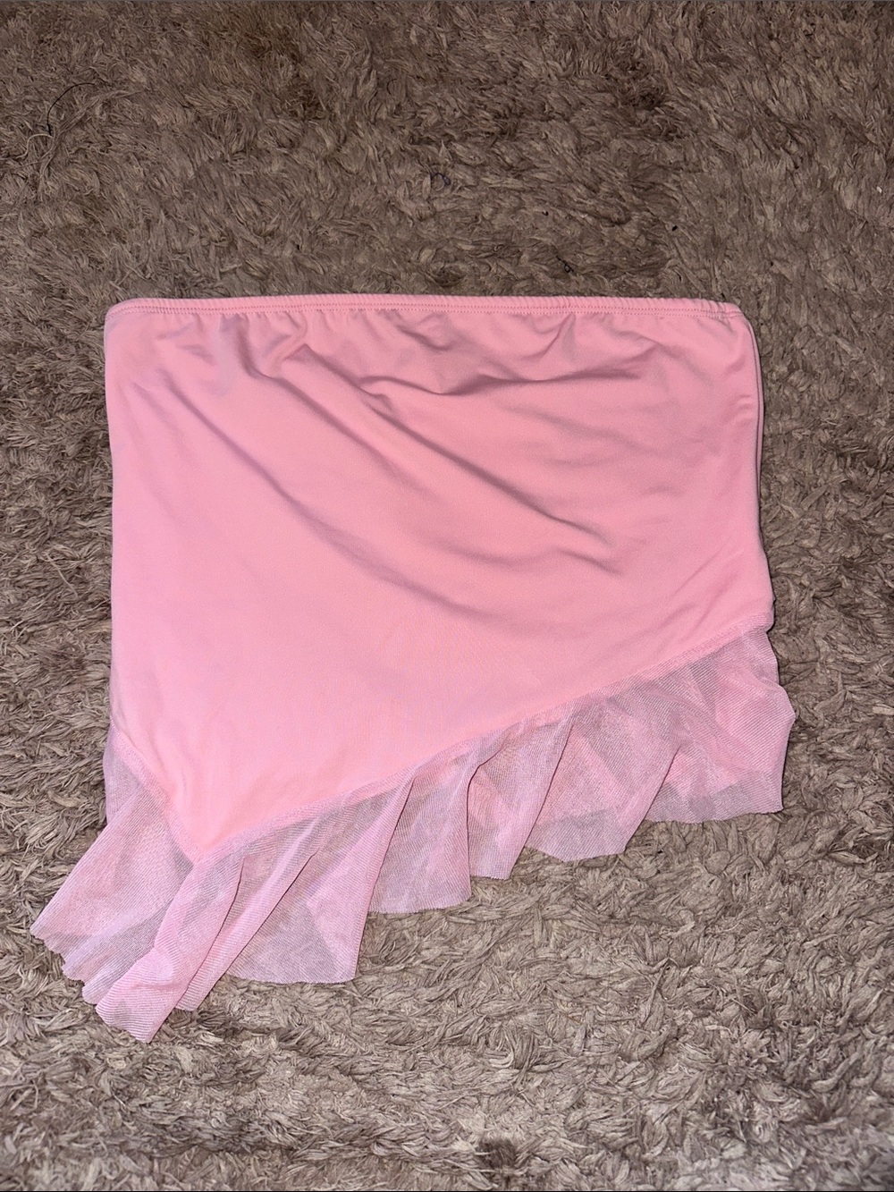 Remidoo Ruffle Asymmetrical Hem tube top